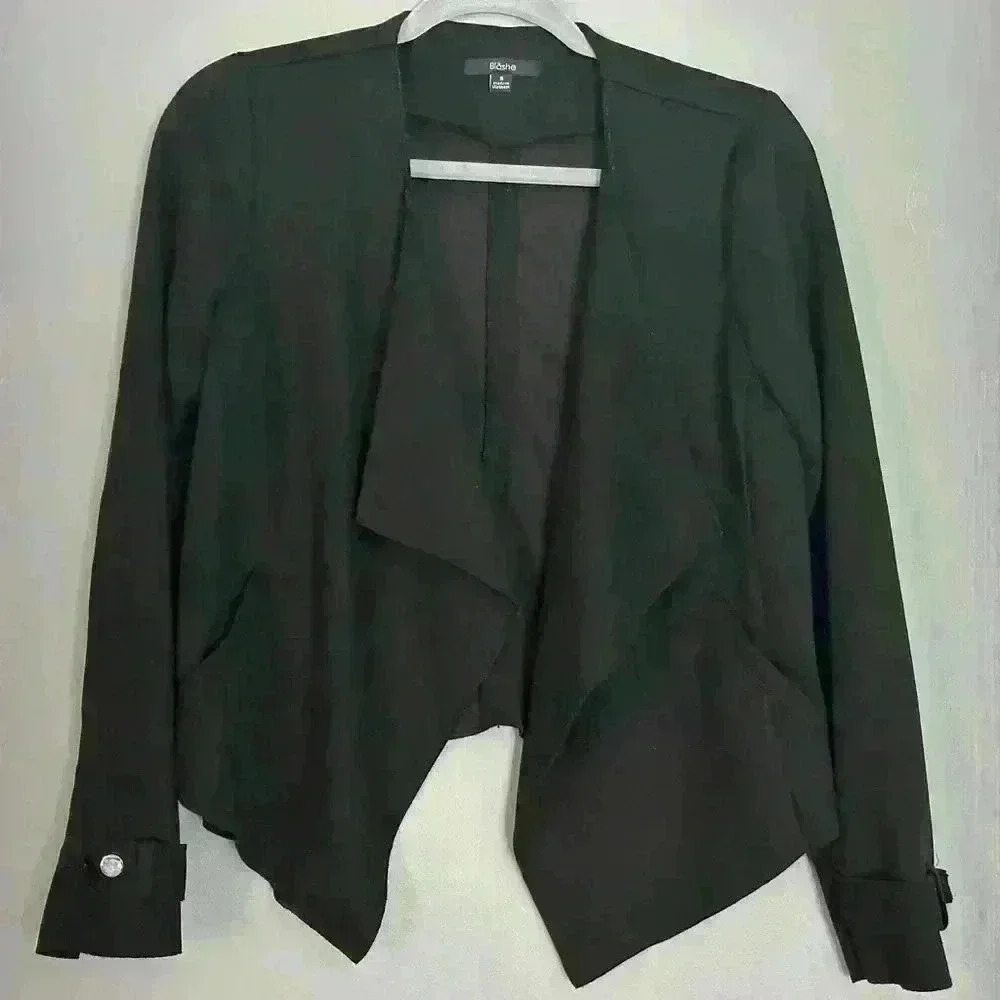 Blashe Faux Suede Black Jacket (376)
